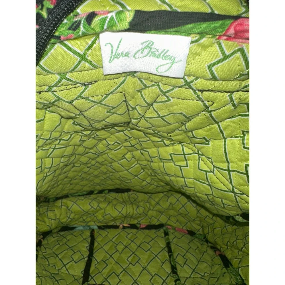 Vera Bradley Night and Day Floral Quilted Backpack and Cosmetic Pouch Set